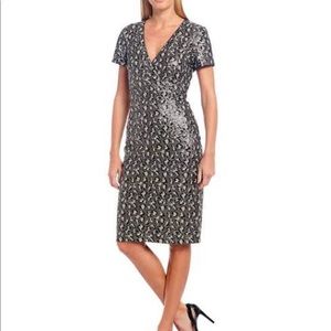 Badgley Mischka leopard sequin dress